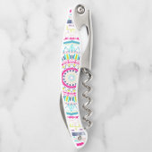 buntes Mandala Kellnermesser (Rückseite)