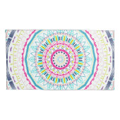 buntes Mandala Kissenbezug (Rückseite-Rechts)