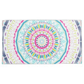 buntes Mandala Kissenbezug (Vorderseite-Rechts)