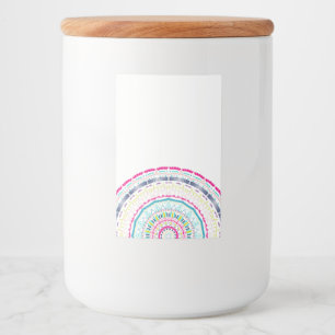 buntes Mandala Lebensmitteletikett
