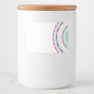 buntes Mandala Lebensmitteletikett