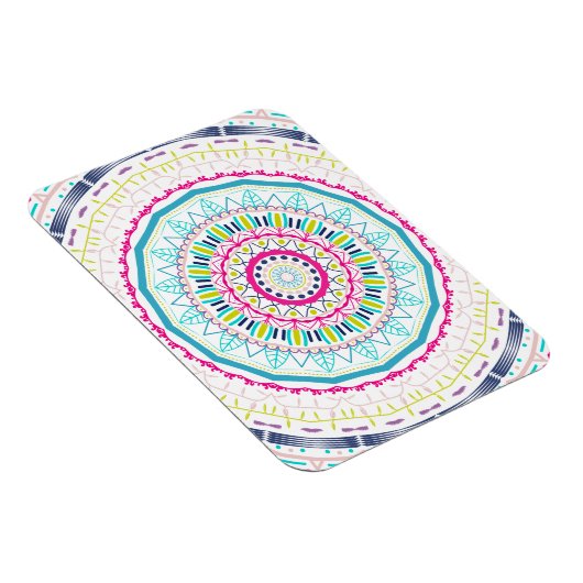 buntes Mandala Magnet (Rechte Seite)