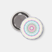 buntes Mandala Magnet (Vorderseite/Rückseite)
