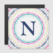 buntes Mandala Magneteinladung (Vorne/Hinten)