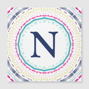 buntes Mandala Magneteinladung