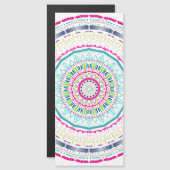 buntes Mandala Magneteinladung (Vorne/Hinten)