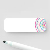 buntes Mandala Namensschild (Beispiel)