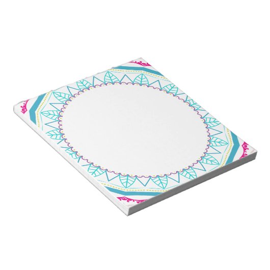buntes Mandala Notizblock (angewinkelt)