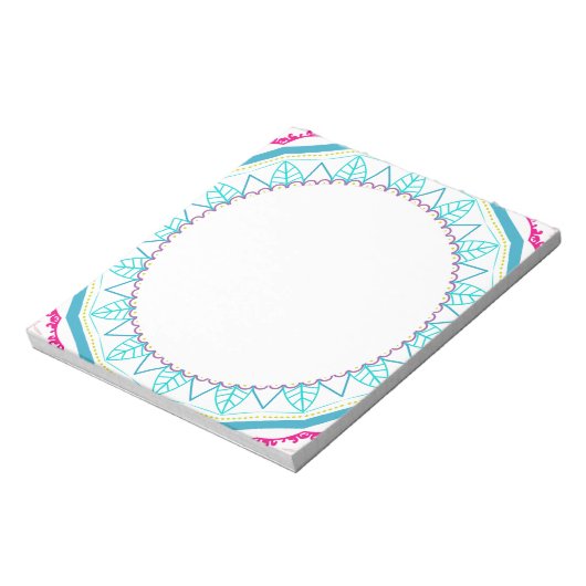 buntes Mandala Notizblock (Rotiert)