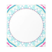 buntes Mandala Notizblock (Vorderseite)