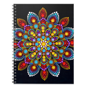 buntes Mandala Notizblock