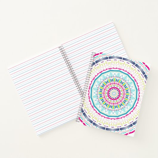 buntes Mandala Notizblock (Innenseite)