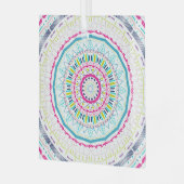 buntes Mandala Ornament Aus Glas (Vorderseite links)