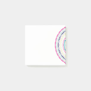 buntes Mandala Post-it Klebezettel