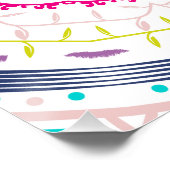 buntes Mandala Poster (Ecke)