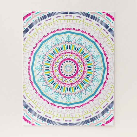 buntes Mandala Puzzle (Vertikal)