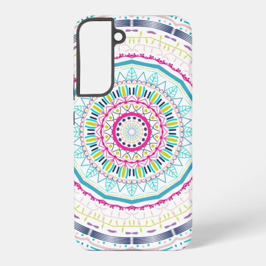buntes Mandala Samsung Galaxy Hülle (Rückseite)