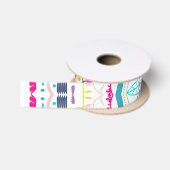 buntes Mandala Satinband (Spule)