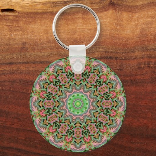 buntes Mandala Schlüsselanhänger (Vorderseite)
