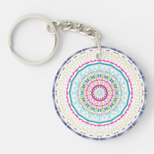 buntes Mandala Schlüsselanhänger