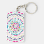 buntes Mandala Schlüsselanhänger (Rückseite)