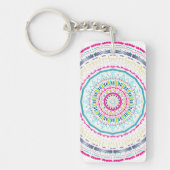 buntes Mandala Schlüsselanhänger (Vorderseite)