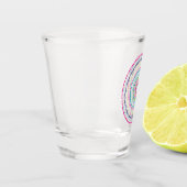 buntes Mandala Schnapsglas (Links)