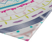 buntes Mandala Schneidebrett (Ecke)