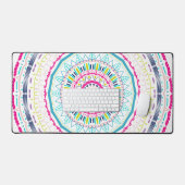 buntes Mandala Schreibtischunterlage (Tastatur & Maus)