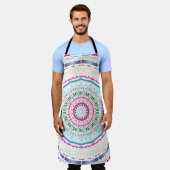 buntes Mandala Schürze (Getragen)