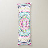 buntes Mandala Seitenschläferkissen (Rückseite (Vertikal))