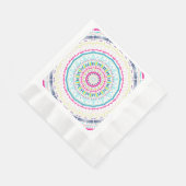 buntes Mandala Serviette (Ecke)