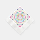 buntes Mandala Serviette (Ecke)