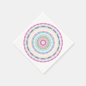 buntes Mandala Serviette (Ecke)