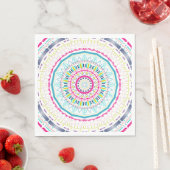 buntes Mandala Serviette (Beispiel)