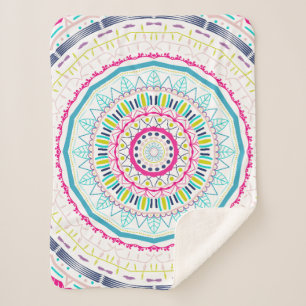 buntes Mandala Sherpadecke