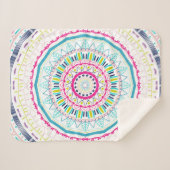 buntes Mandala Sherpadecke (Vorderseite (Horizontal))