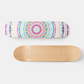 buntes Mandala Skateboard (Horizontal)