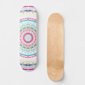 buntes Mandala Skateboard (Vorderseite)