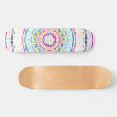 buntes Mandala Skateboard (Horizontal)