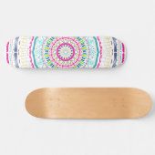 buntes Mandala Skateboard (Horizontal)