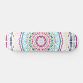buntes Mandala Skateboard (Horizontal)