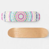 buntes Mandala Skateboard (Horizontal)