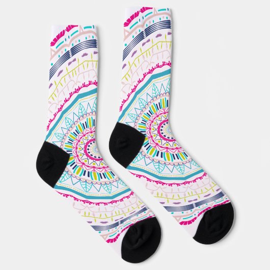 buntes Mandala Socken (Rechts)
