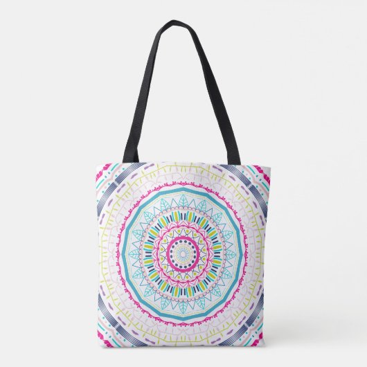buntes Mandala Tasche (Rückseite)