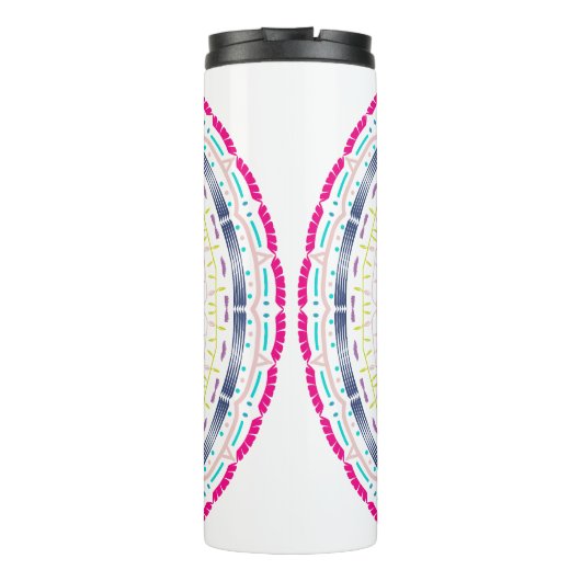 buntes Mandala Thermosbecher (Rückseite)