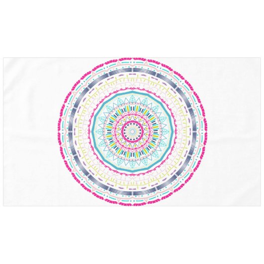 buntes Mandala Tischdecke (Vorderseite (Horizontal))