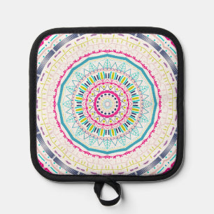 buntes Mandala Topflappen