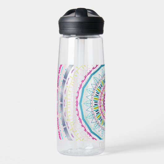 buntes Mandala Trinkflasche (Vorne)
