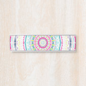 buntes Mandala Türschild (Vorderseite )